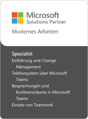 Microsoft Solutions Partner Modernes Arbeiten